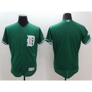 Men's Detroit Tigers blank Majestic Green Celtic Flexbase Authentic Collection Jersey