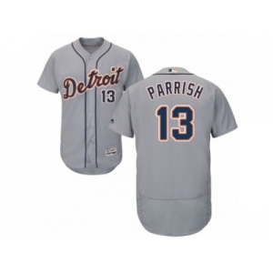Men's Majestic Detroit Tigers #13 Lance Parrish Grey Flexbase Authentic Collection MLB Jersey