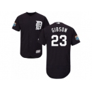 Men's Majestic Detroit Tigers #23 Kirk Gibson Navy Blue Flexbase Authentic Collection MLB Jersey