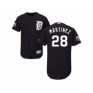 Men's Majestic Detroit Tigers #28 J. D. Martinez Navy Blue Flexbase Authentic Collection MLB Jersey