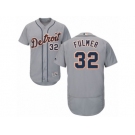 Men's Majestic Detroit Tigers #32 Michael Fulmer Grey Flexbase Authentic Collection MLB Jersey