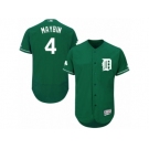 Men's Majestic Detroit Tigers #4 Cameron Maybin Green Celtic Flexbase Authentic Collection MLB Jersey