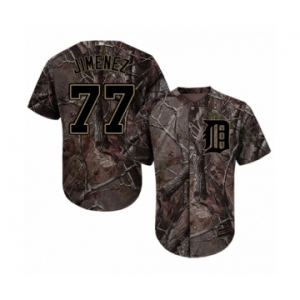 Men's Majestic Detroit Tigers #77 Joe Jimenez Authentic Camo Realtree Collection Flex Base MLB Jersey