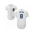 Men's Majestic Detroit Tigers #8 Justin Upton White Flexbase Authentic Collection MLB Jersey