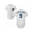 Men's Majestic Detroit Tigers #9 Nick Castellanos White Flexbase Authentic Collection MLB Jersey