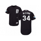 en's Majestic Detroit Tigers #34 James McCann Navy Blue Flexbase Authentic Collection MLB Jersey