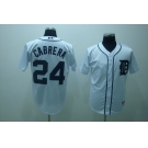 mlb detroit tigers #24 cabrera white