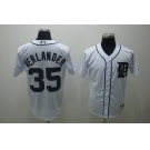 mlb detroit tigers #35 verlander white