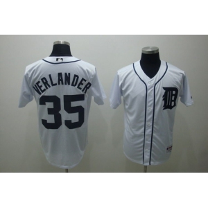 mlb detroit tigers #35 verlander white