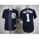 mlb jerseys detroit tigers #1 iglesias blue