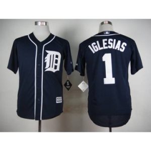 mlb jerseys detroit tigers #1 iglesias blue