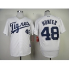 mlb jerseys detroit tigers #48 torii hunter white[2013 new]