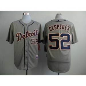 mlb jerseys detroit tigers #52 cespedes grey