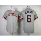 mlb jerseys detroit tigers #6 kaline grey m&n 1984