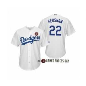 2019 Armed Forces Day #29 Clayton Kershaw Los Angeles Dodgers White Jersey