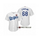 2019 Armed Forces Day #68 Ross Stripling Los Angeles Dodgers White Jersey