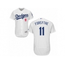 Los Angeles Dodgers #11 Logan Forsythe White Flexbase Authentic Collection MLB Jersey