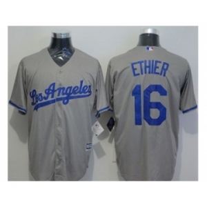 Los Angeles Dodgers #16 Andre Ethier Grey New Cool Base Stitched Baseball Jersey