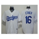 Los Angeles Dodgers #16 Andre Ethier White New Cool Base Stitched Baseball Jersey