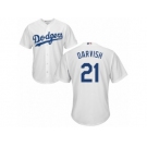 Los Angeles Dodgers #21 Yu Darvish Replica White Home Cool Base MLB Jersey