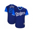 Los Angeles Dodgers #22 Clayton Kershaw Kersh Authentic Navy Blue 2017 Players Weekend MLB Jersey