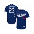 Los Angeles Dodgers #23 Adrian Gonzalez Authentic Royal Blue Alternate 2017 World Series Bound Flex Base MLB Jersey