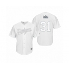 Los Angeles Dodgers #31 Joc Pederson White 2019 Players' Weekend Replica Jersey