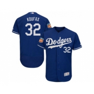 Los Angeles Dodgers #32 Sandy Koufax Blue Flexbase Authentic Collection Stitched Baseball Jersey