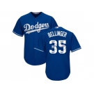 Los Angeles Dodgers #35 Cody Bellinger Blue Team Logo Fashion Stitched MLB Jersey