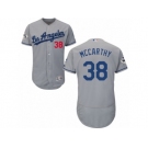 Los Angeles Dodgers #38 Brandon McCarthy Authentic Grey Road 2017 World Series Bound Flex Base MLB Jersey