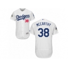 Los Angeles Dodgers #38 Brandon McCarthy Authentic White Home 2017 World Series Bound Flex Base MLB Jersey