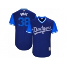 Los Angeles Dodgers #38 Brandon McCarthy Bmac Authentic Navy Blue 2017 Players Weekend MLB Jersey