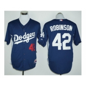 Los Angeles Dodgers #42 Jackie Robinson Navy Blue Cooperstown Stitched Baseball Jersey