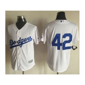 Los Angeles Dodgers #42 Jackie Robinson White New Cool Base Stitched Baseball Jersey