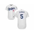 Los Angeles Dodgers #5 Corey Seager White Flexbase Authentic Collection Stitched Baseball Jersey