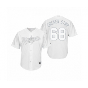 Los Angeles Dodgers #68 Ross Stripling Chicken Strip White 2019 Players' Weekend Replica Jersey