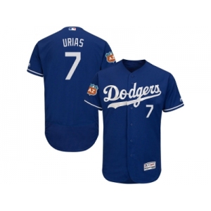 Los Angeles Dodgers #7 Julio Urias Blue Flexbase Authentic Collection Stitched MLB Jersey