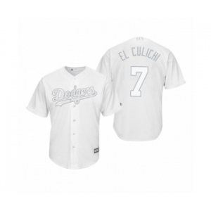 Los Angeles Dodgers #7 Julio Urias El Culichi White 2019 Players' Weekend Replica Jersey