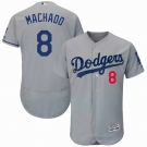 Los Angeles Dodgers #8 Machado Grdey Flexbase Authentic Collection Stitched Baseball Jersey