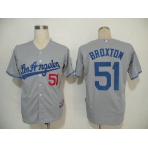 MLB Los Angeles Dodgers #51 Broxton Grey