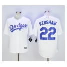 Men L.A. Dodgers #22 Clayton Kershaw White 2016 Official Cool Base Jersey