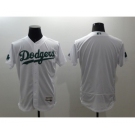 Men L.A. Dodgers Blank Majestic White Celtic Flexbase Authentic Collection Jersey