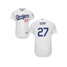 Men Los Angeles Dodgers #27 Matt Kemp White Flexbase Authentic Collection Stitched MLB Jersey