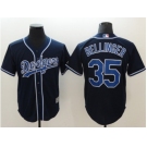 Men Los Angeles Dodgers #35 Cody Bellinger Navy Blue New Cool Base Stitched Baseball Jersey