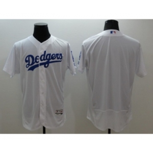 Men Los Angeles Dodgers blank Majestic white Flexbase Authentic Collection Player Jersey