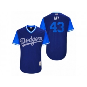 Men's 2017 Little League World Series Dodgers Luis Avilan #43 Avi Royal Jersey