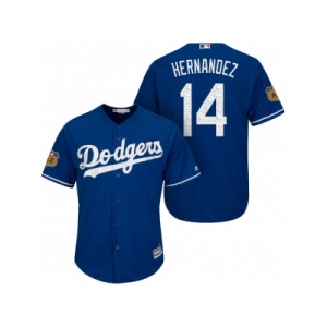 Men's Los Angeles Dodgers #14 Enrique Hernandez 2017 Spring Training Cool Base Stitched MLB Jersey