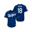 Men's Los Angeles Dodgers #18 Kenta Maeda 2017 Spring Training Cool Base Stitched MLB Jersey