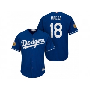 Men's Los Angeles Dodgers #18 Kenta Maeda 2017 Spring Training Cool Base Stitched MLB Jersey