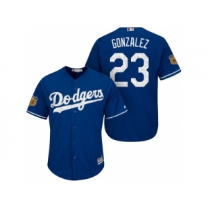 Men's Los Angeles Dodgers #23 Adrian Gonzalez 2017 Spring Training Cool Base Stitched MLB Jersey